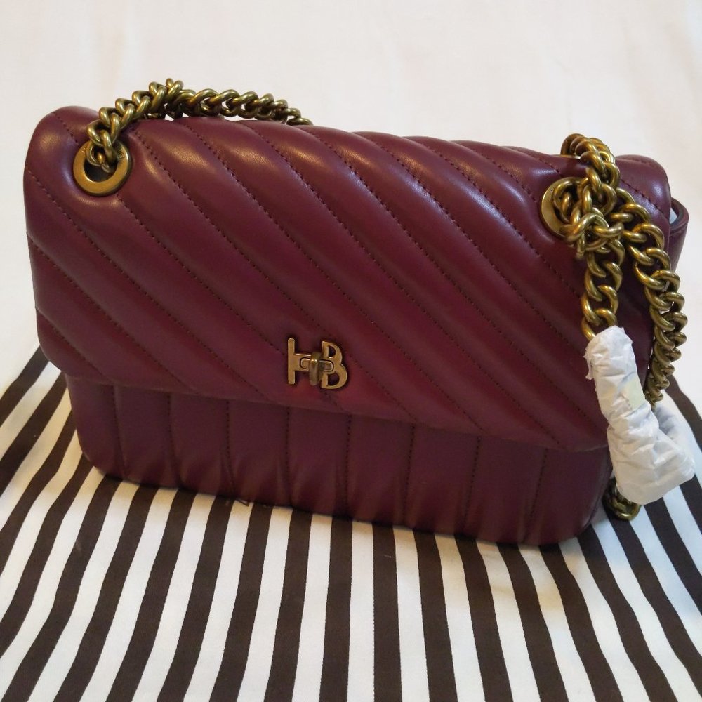 NWOT Henri Bendel 712 Convertible Shoulder Bag in Oxblood